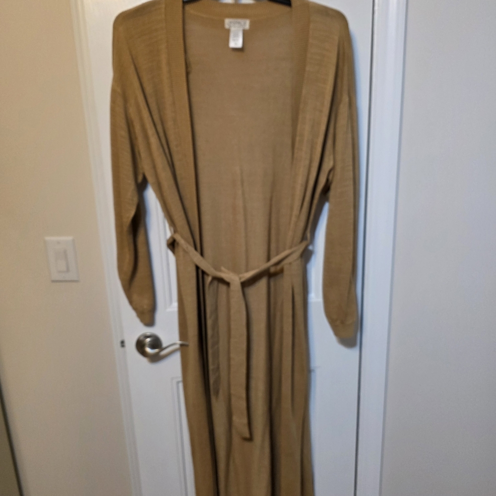NWOT L*Space Tan Long Cardigan Sweater